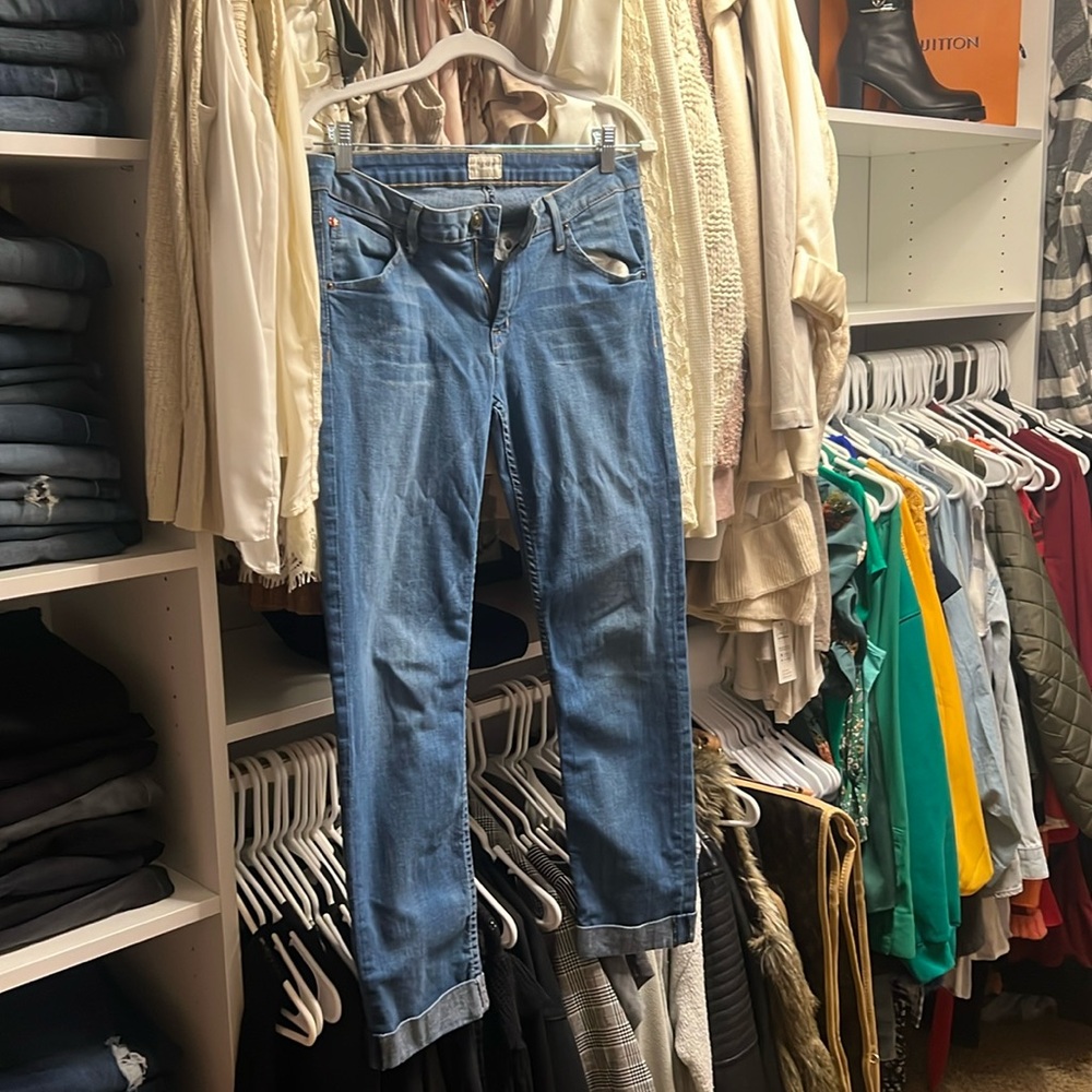 Hudson Cropped skinny jeans